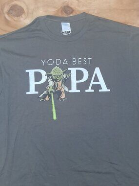 Star Wars “Yoda Best Popa” T-Shirt – Men’s Size XL – Funny Graphic Tee